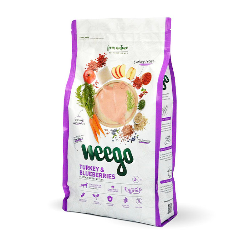 12 kg Weego Pavo y Arándanos pienso para perros